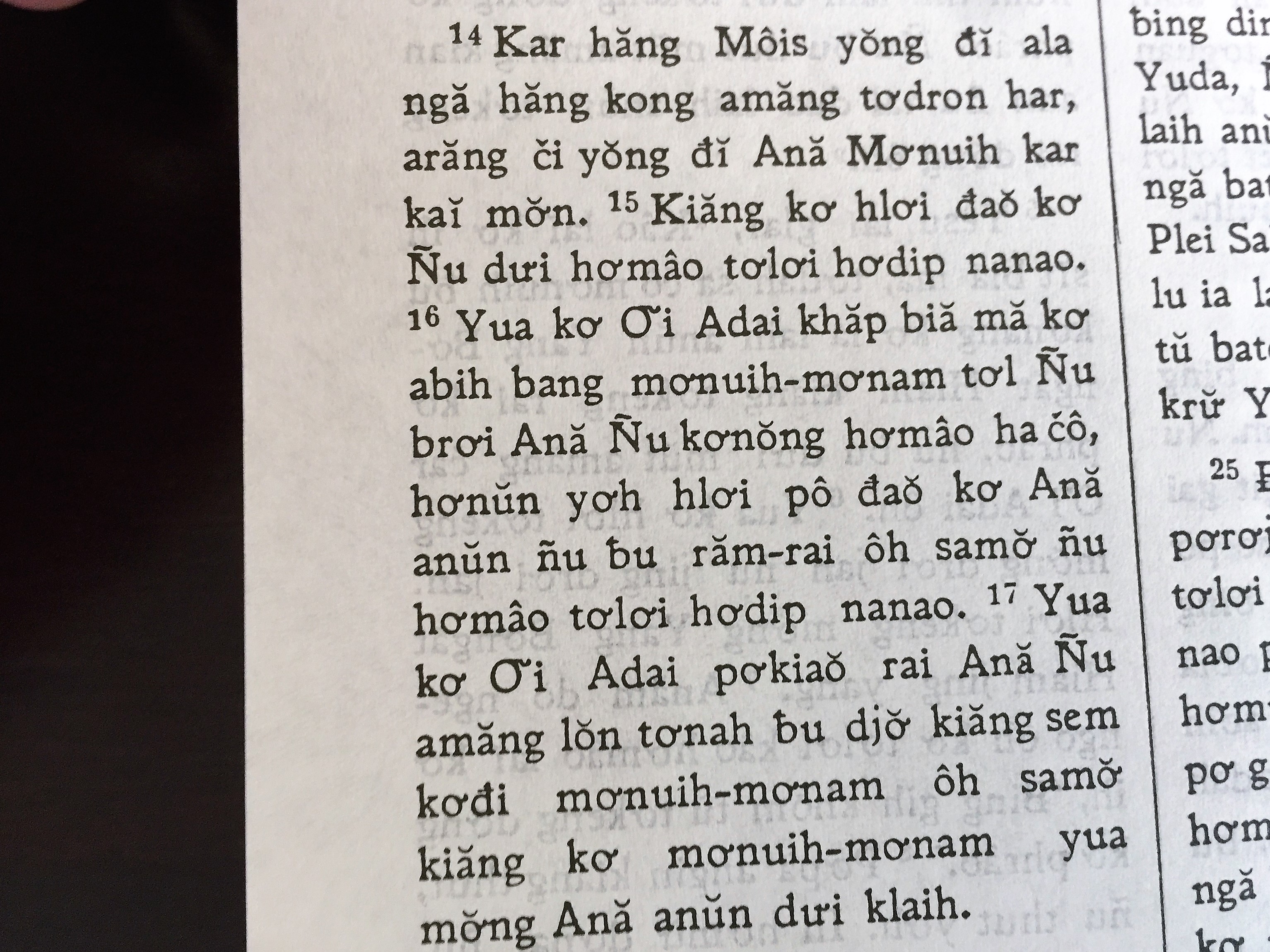 Toloi Pogop Phrao Hang - Toloi Adoh Hodap - Jarai language New Testament  1